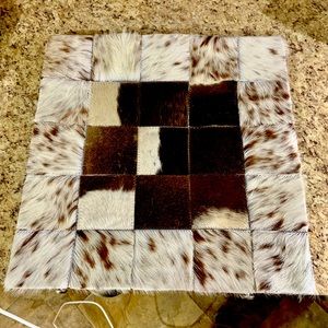 100% leather an cowhide pillow covers